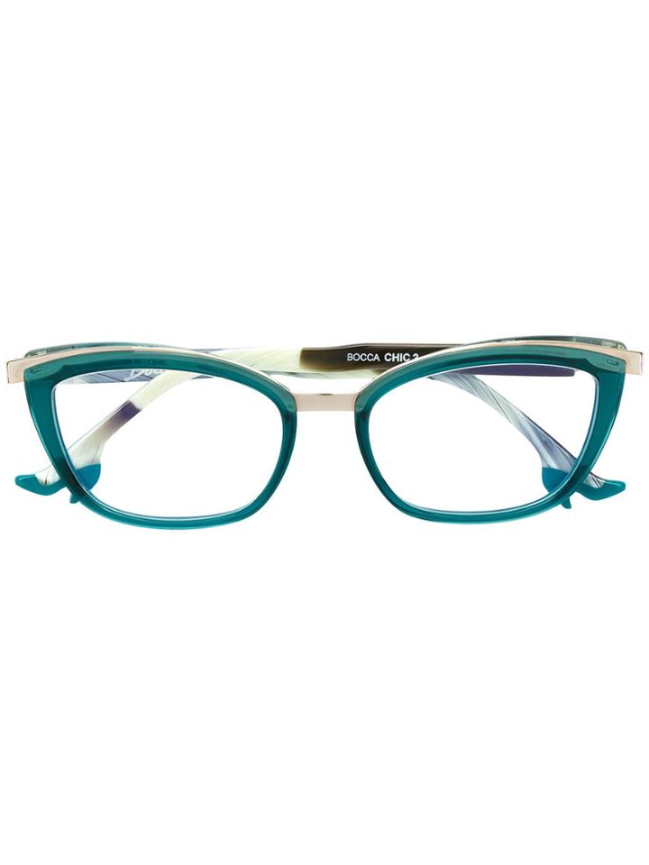 Face À Face Classic Cat-eye Glasses - Blue
