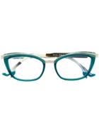 Face À Face Classic Cat-eye Glasses - Blue