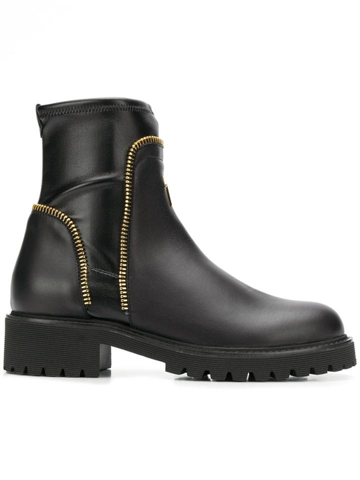 Giuseppe Zanotti Design Boot Mit Zipp - Black