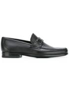 Salvatore Ferragamo Gancio Bit Loafers - Black