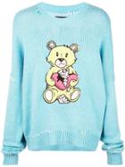 Amiri Bear Print Jumper - Blue