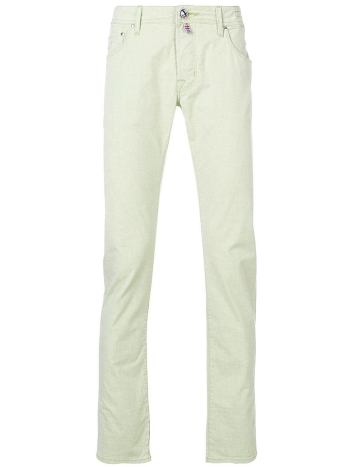 Jacob Cohen Tab Appliqué Detail Trousers - Green