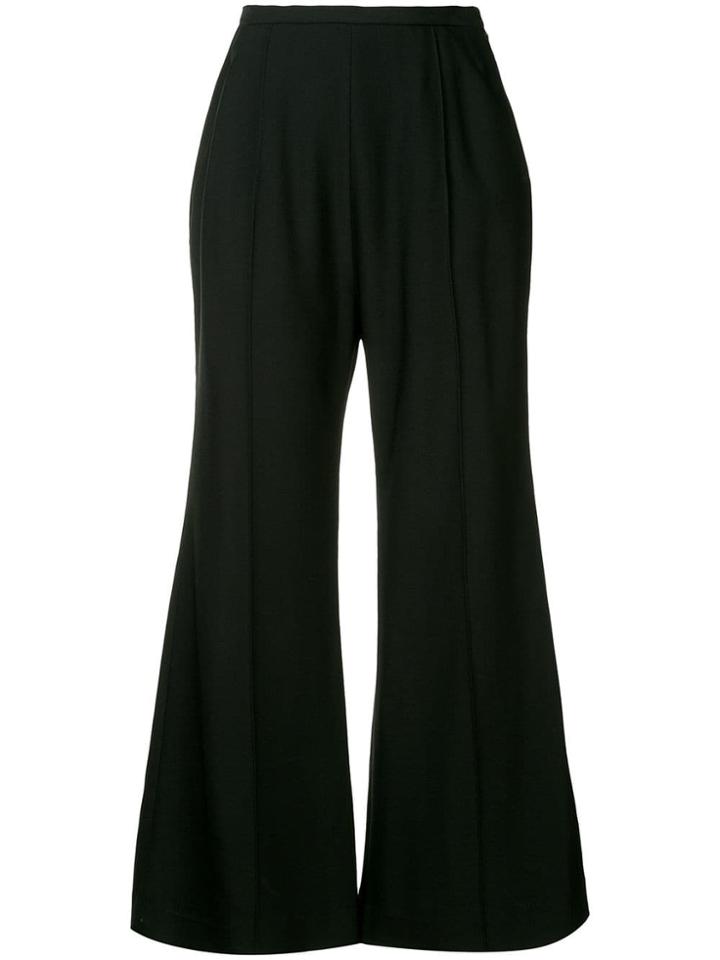 Khaite Georgia Flared Trousers - Black