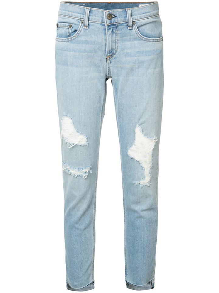 Rag & Bone - Marina Ripped Skinny Jeans - Women - Cotton/polyurethane - 26, Blue, Cotton/polyurethane