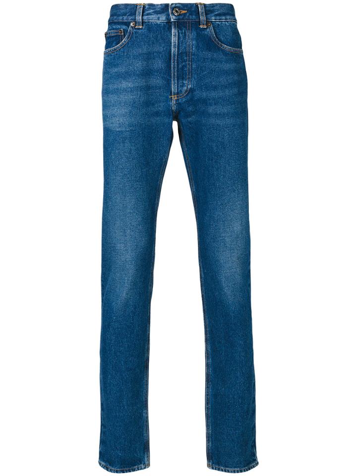 Givenchy Jeans With Red Rear Logo - Blue