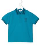 Young Versace Medusa Greca Polo Shirt, Boy's, Size: 8 Yrs, Blue