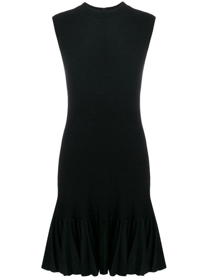 Alaïa Pre-owned Ruffled Sleeveless Dress - Black