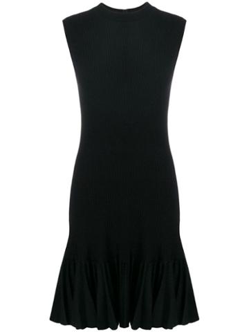 Alaïa Pre-owned Ruffled Sleeveless Dress - Black
