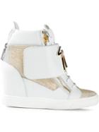 Giuseppe Zanotti Design 'microstud' Wedge Hi-top Sneakers