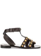 Tory Burch Blythe Studded Sandals - Brown