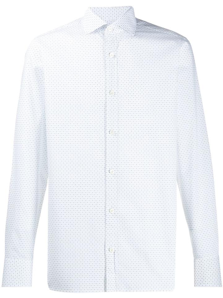 Z Zegna All-over Print Shirt - White