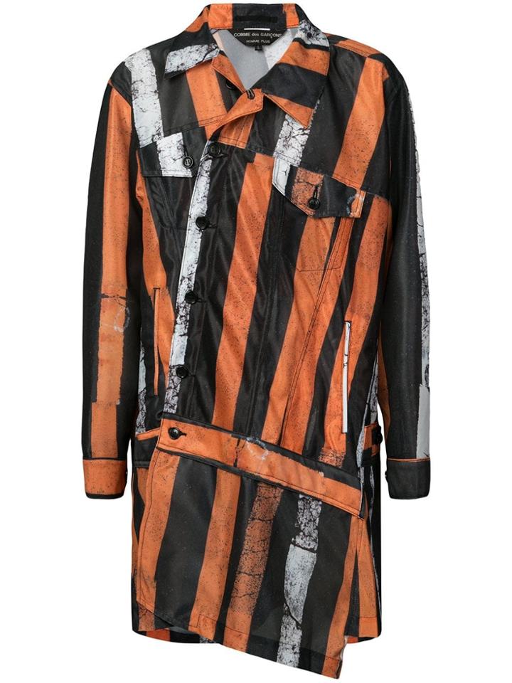 Comme Des Garçons Homme Plus Tokyo Inkjet Mesh Jacket - Black