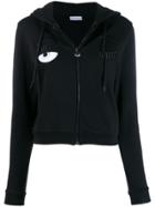 Chiara Ferragni Fitted Hoodie Jacket - Black