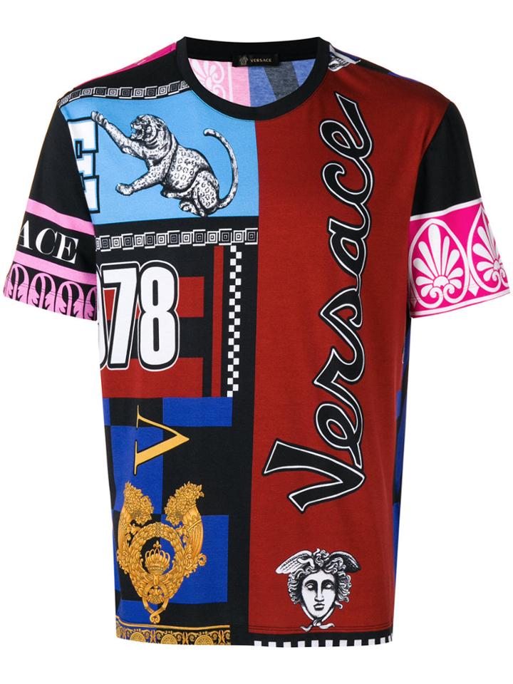 Versace Multi-pattern T-shirt - Multicolour