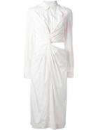 Jil Sander Twist Detail Shirt Dress