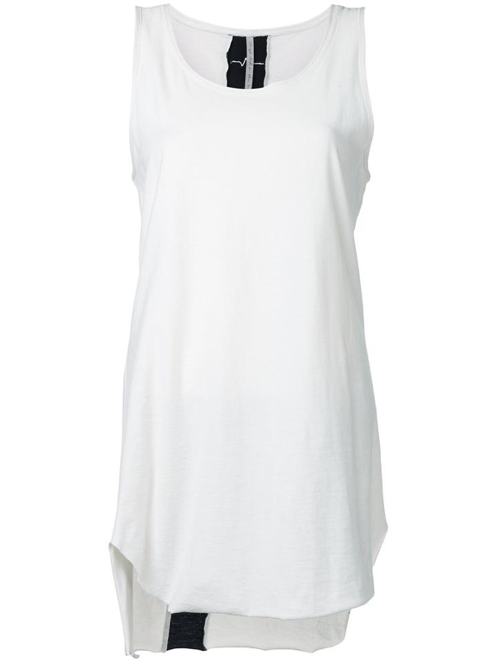 First Aid To The Injured - Fasciae Tank Top - Women - Cotton - 4, Women's, White, Cotton