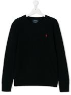 Ralph Lauren Kids Teen Crew Neck Jumper - Blue