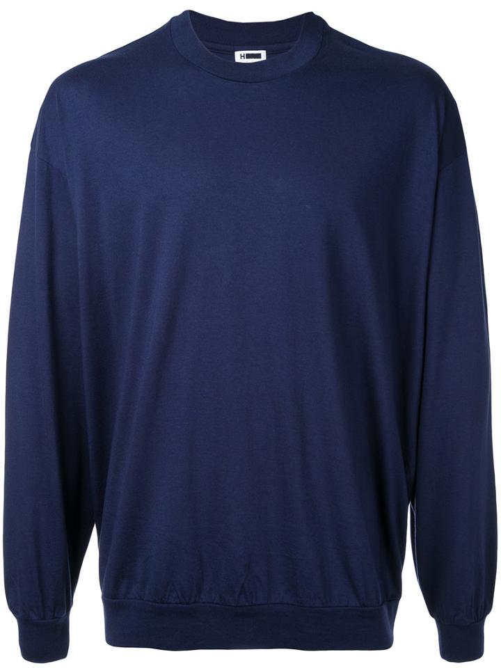 H Beauty & Youth Crewneck Sweater, Men's, Size: Small, Blue, Cotton