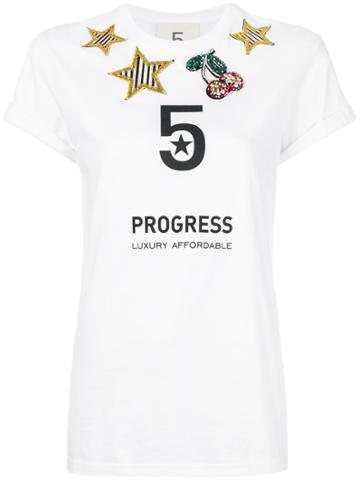 5 Progress Progress T-shirt - White