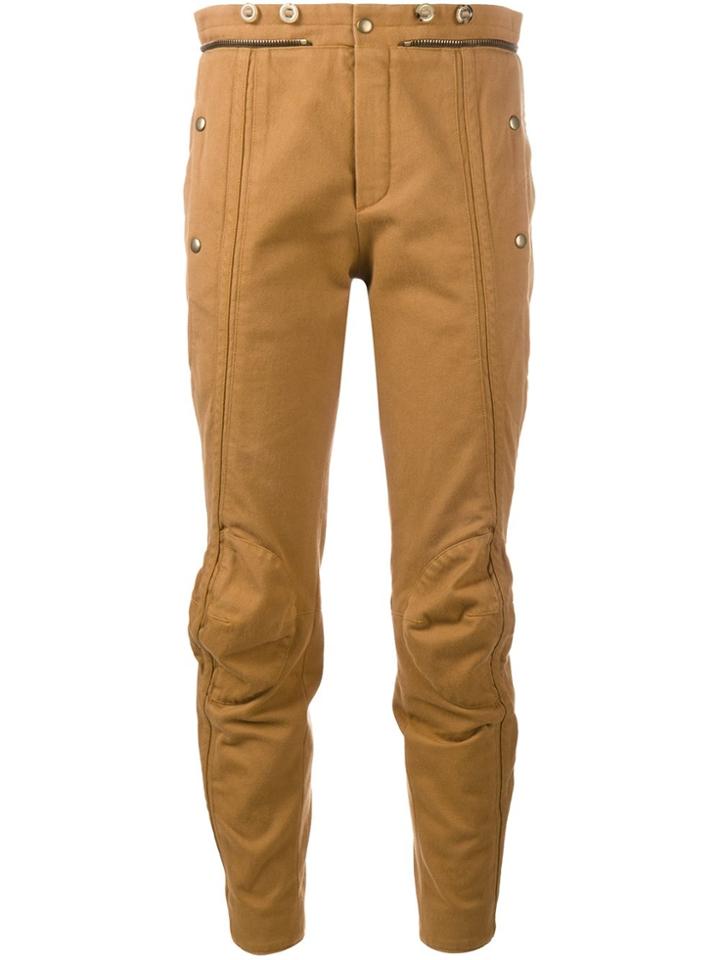 Chloé Biker Cropped Trousers - Brown