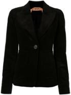 Nº21 Single-breasted Corduroy Jacket - Black