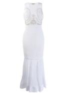Roberto Cavalli Jacquard Knit Dress - White