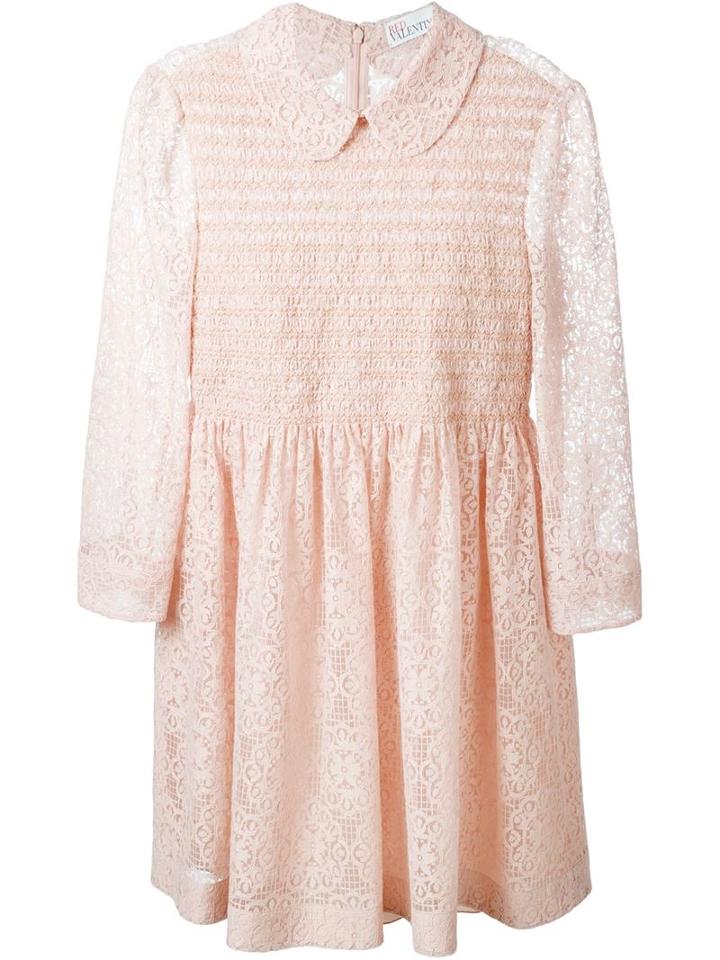Red Valentino Lace Collar Dress