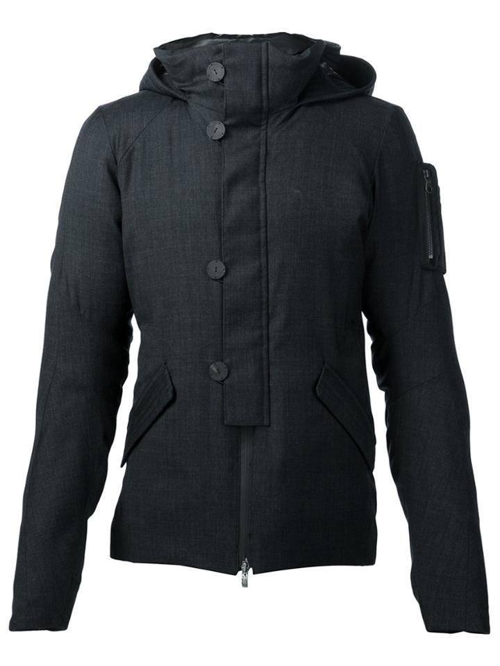 Devoa Padded Hooded Jacket - Grey