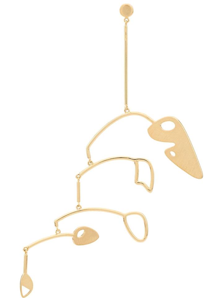 Ooak Dangle Earrings - Gold
