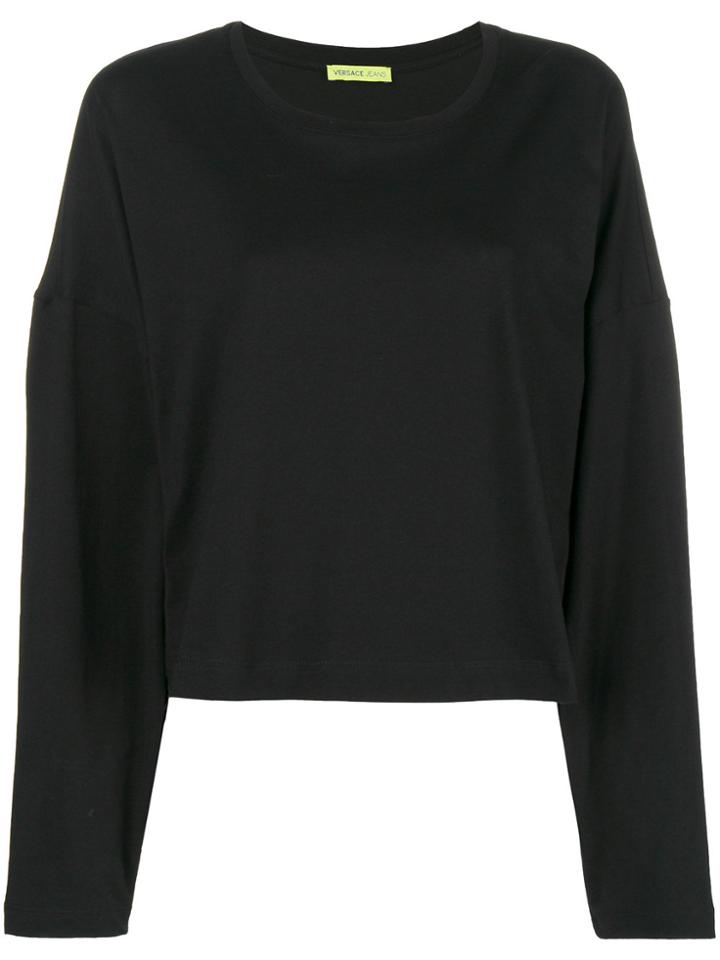 Versace Jeans Logo Detail Top - Black