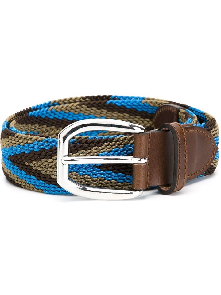 Etro Chevron Pattern Belt