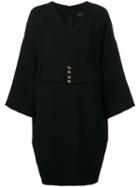 Fendi Pre-owned 1990's Belted Short Dress - Black