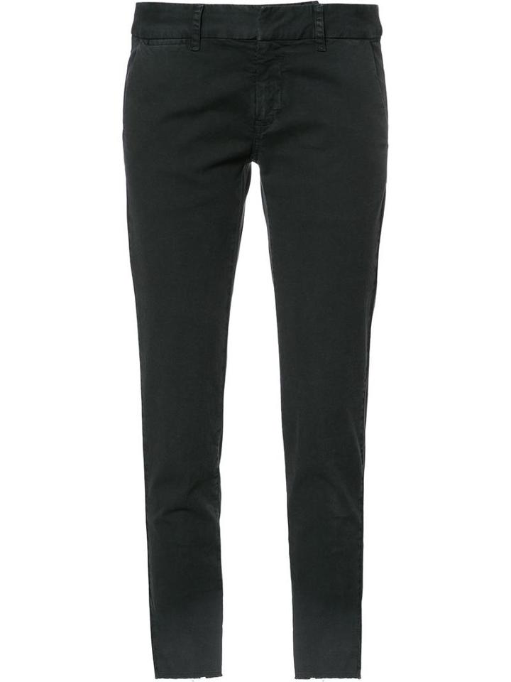 Nili Lotan Cropped Trousers, Women's, Size: 8, Grey, Cotton