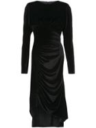 Christian Siriano Side Slit Dress - Black
