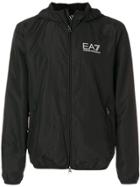Ea7 Emporio Armani Zipped Logo Jacket - Black