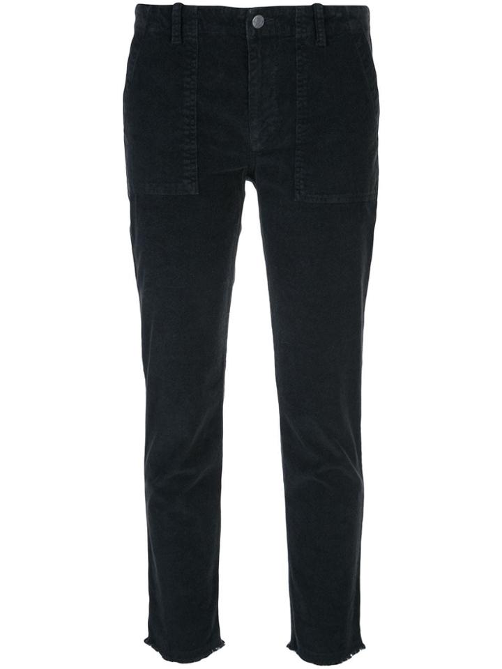 Nili Lotan Corduroy Cropped Trousers - Black