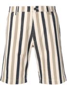 Berwich Striped Bermuda Shorts - Neutrals