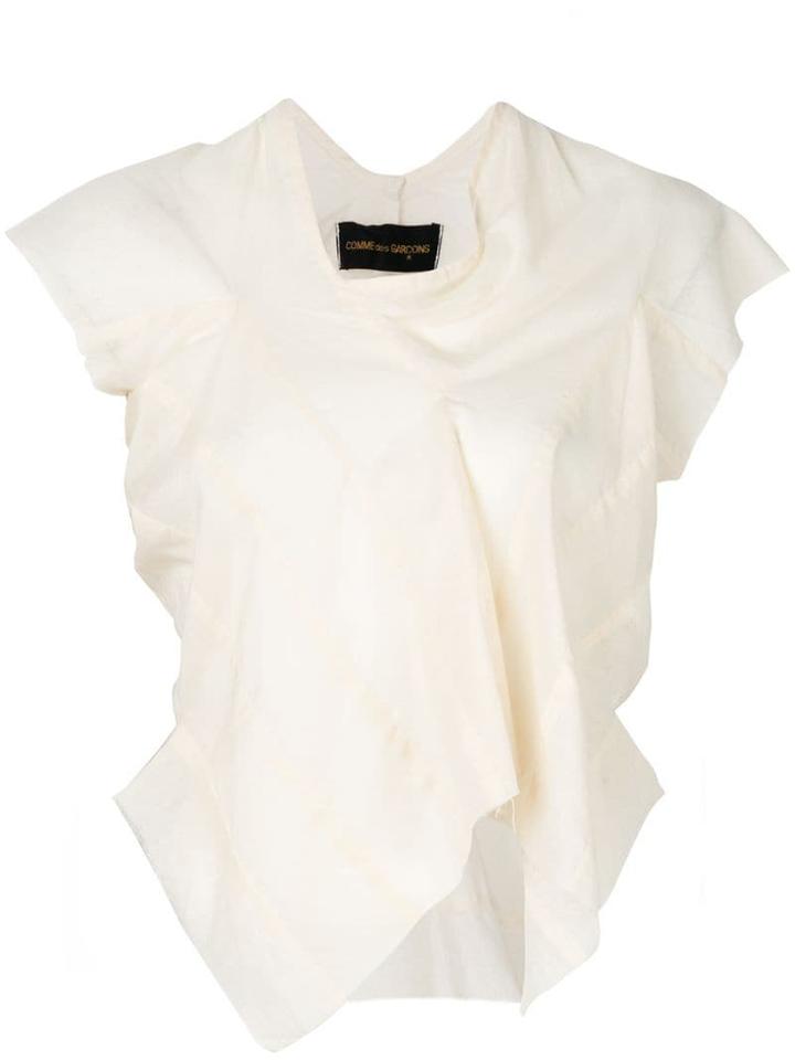Comme Des Garçons Pre-owned 1997 Asymmetric Blouse - Neutrals