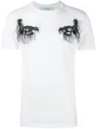 Off-white - Embroidered T-shirt - Men - Cotton/polyamide - M, White, Cotton/polyamide