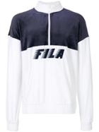 Fila Easton Contrast Panel Zipped Sweatshirt - Blue