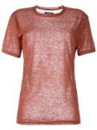Isabel Marant 'madjo' T-shirt, Women's, Size: Small, Red, Linen/flax