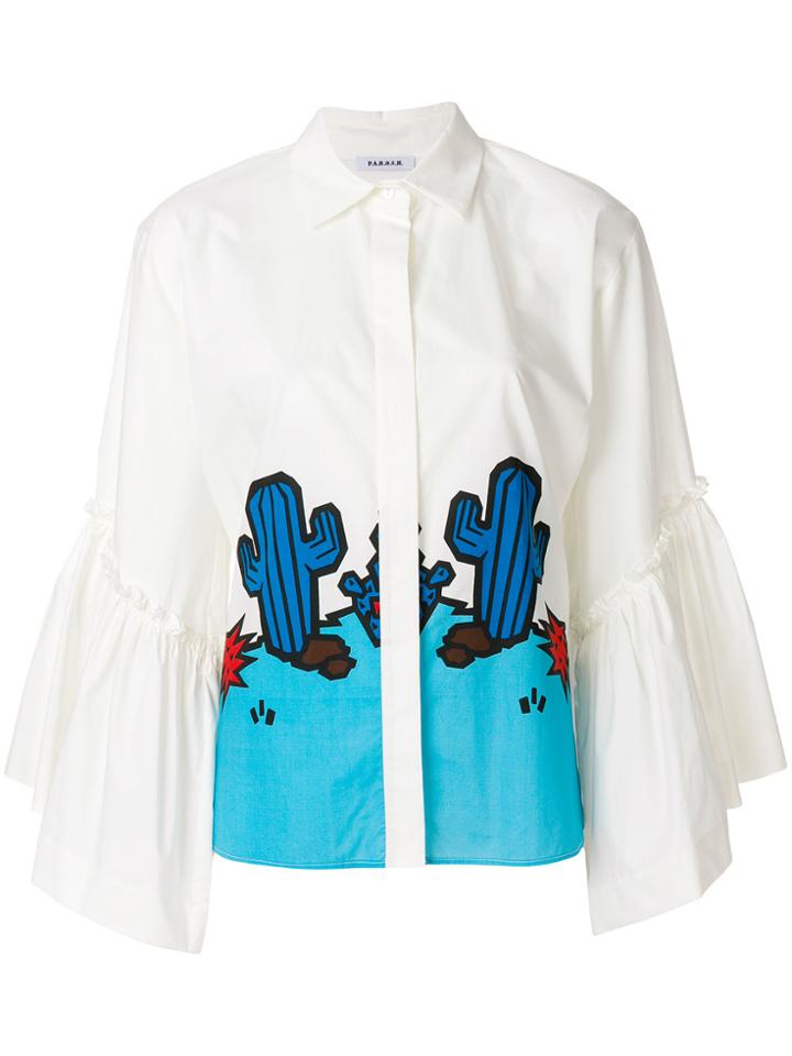 P.a.r.o.s.h. Caktus Shirt - White