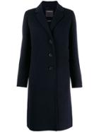 Sport Max Code Single Breasted Overcoat - Blue