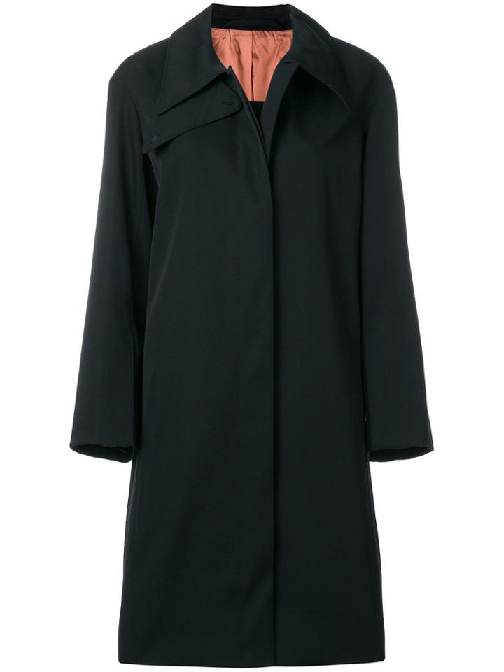 Lemaire Double Collar Coat - Black