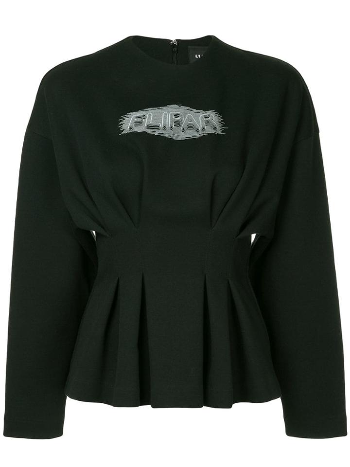 G.v.g.v. Pleated Waist Jumper - Black