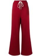 Marni Wide Leg Track Trousers - Red