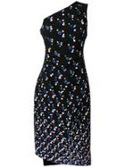 Peter Pilotto One Shoulder Cady Dress - Black