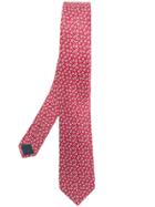 Lanvin Printed Tie - Red