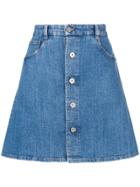 Miu Miu Denim Mini Skirt - Blue