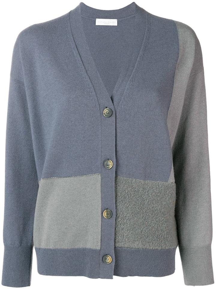 Fabiana Filippi Colour-block Cardigan - Blue